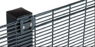 Fixation des grillages et clôtures double fils par brides "invisibles" des modules Stonefence
