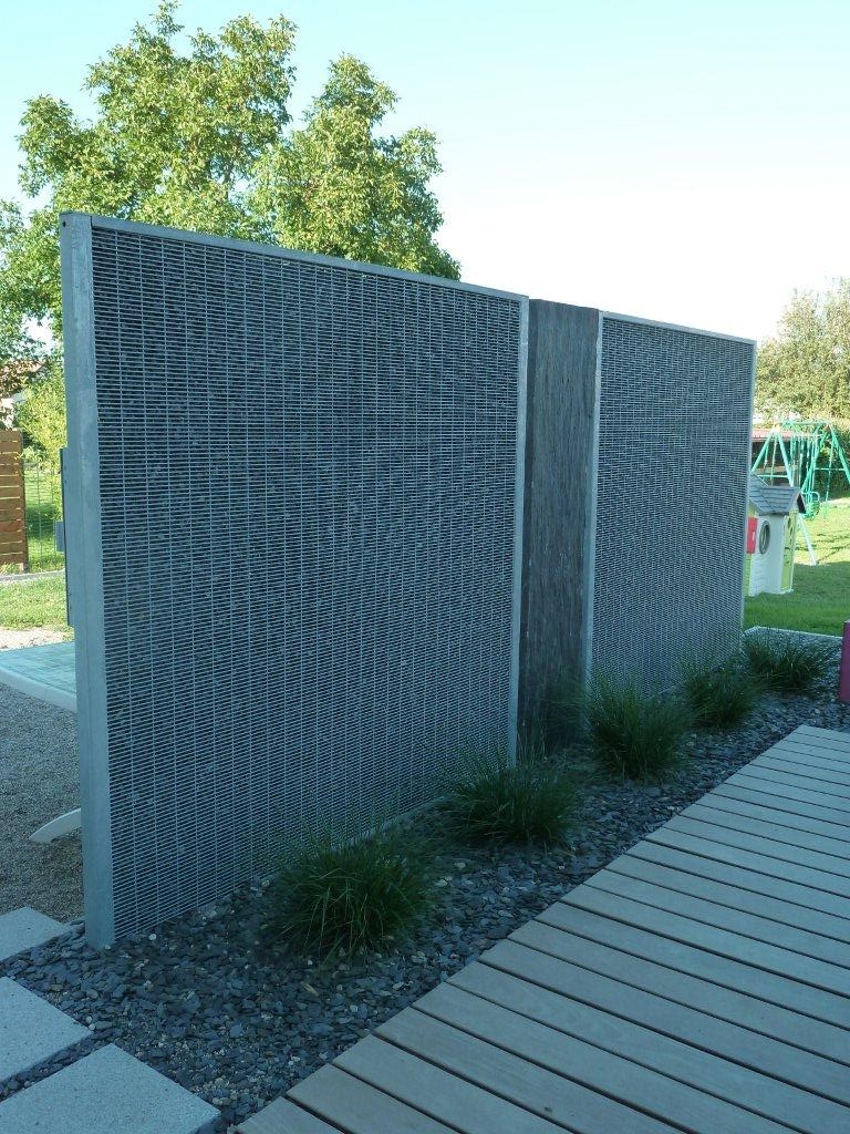 Mur gabion fin Mur gabion fin