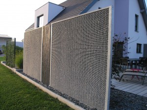 Panneau en gabion très fin